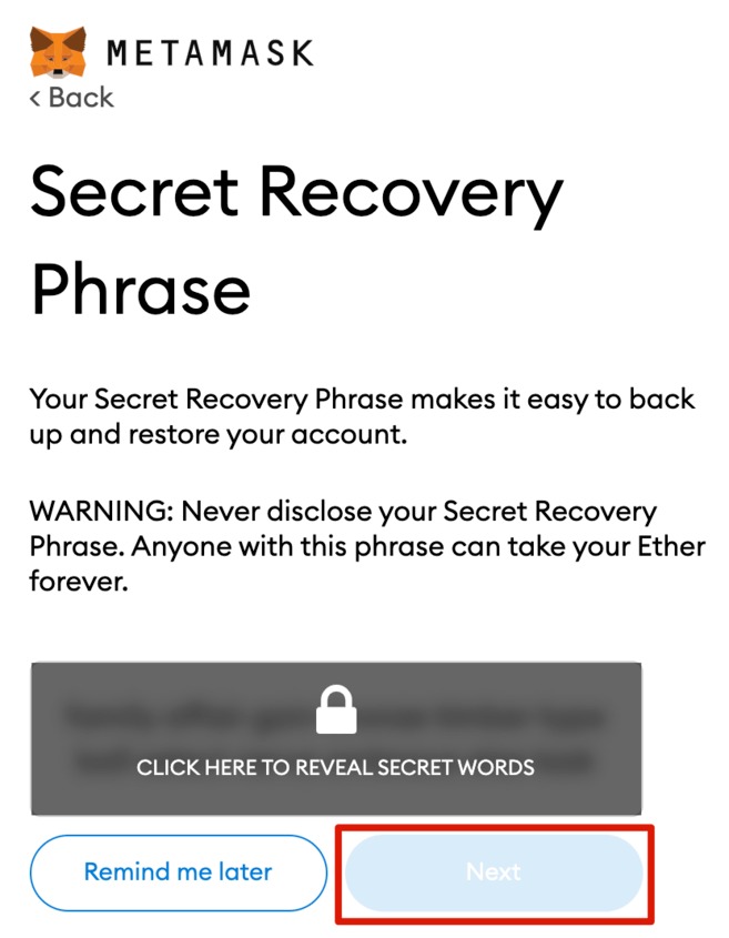 Recovery Phrase